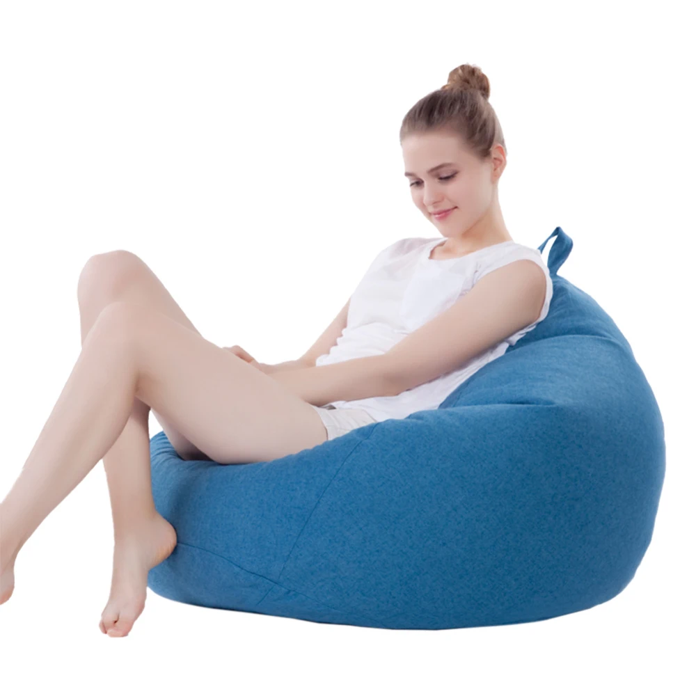 

Large Small Lazy Sofas EPS Particles Filling Linen Cloth Lounger Seat Bean Bag Pouf Puff Couch Tatami Living Room Furniture