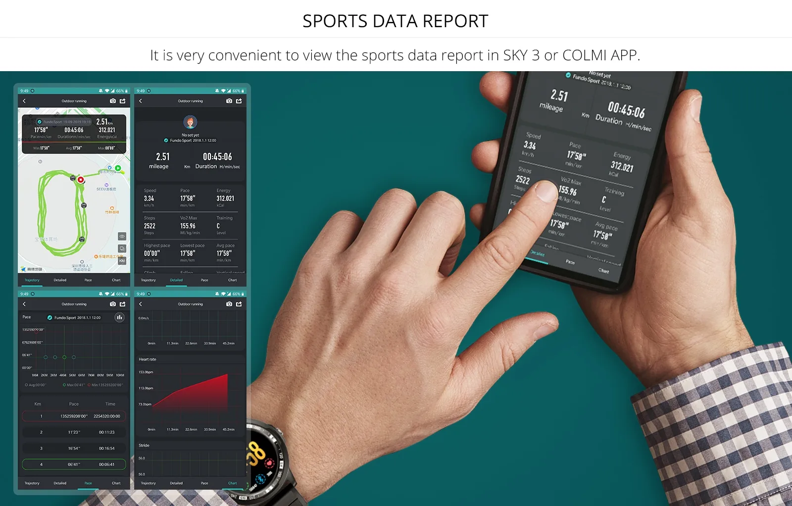 Smart Watch IP67 Waterproof Fitness Activity Tracker Heart Rate Monitor Bluetooth Brim Sport Men Women Smart Clock PK SKY2