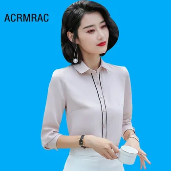 

Women shirt Slim autumn winter Long sleeve OL Formal Blouses & Shirts Women 6531