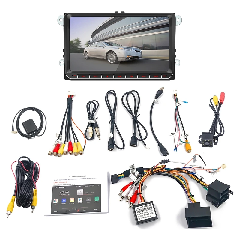 

2Din 9 Inch Car MP5 Multimedia Video Player GPS Navigation WIFI Android 8.0 Car Radio Mirror Link Stereo Audio with Camera for S