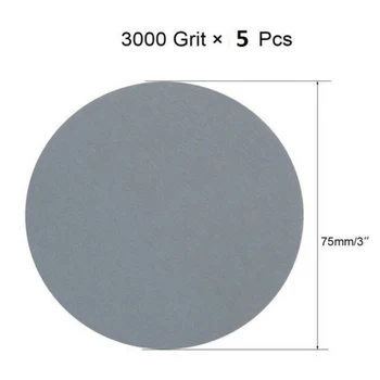 

20pcs 3 Inch Hook Loop Sanding Disc Polishing Sander Pad Sandpaper Grinding Kit