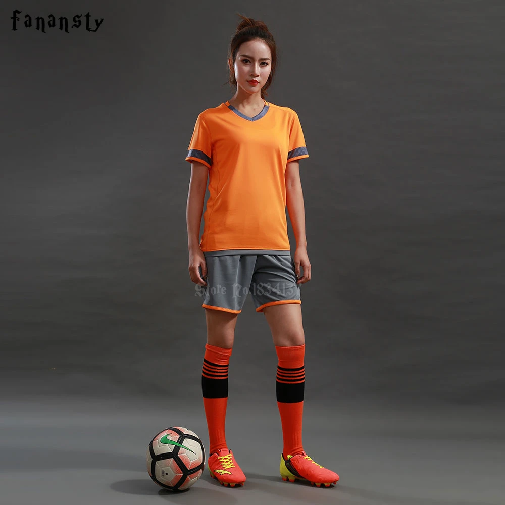 Conjuntos uniformes de fútbol para mujer, de fútbol personalizadas, de equipo de fútbol para niñas de alta calidad, kits DIY, 2018|Sets de fútbol| - AliExpress