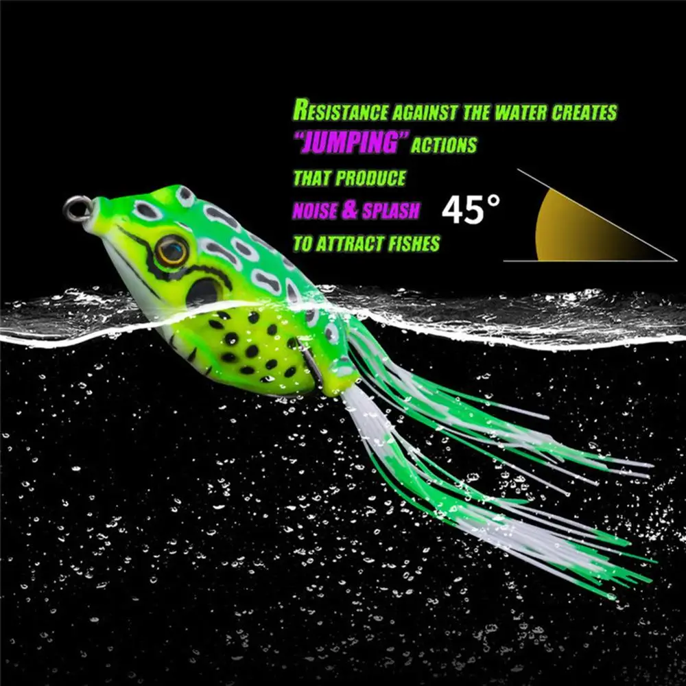 

baits outdoor thunder frog bionic baits 5 color15 grams of false soft baits blackfish kill 3D bionic eye fishing tackle