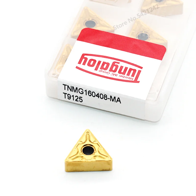 10 шт. TNMG160404 TNMG160408 TM T9125 карбидные вставки 100% оригинальный токарный станок с ЧПУ