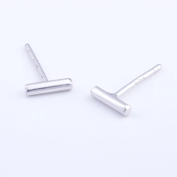 

Mini Round Tiny Cylinder Strip Earring 925 Sterling Silver Stud Earrings For Women Fashion Geometric Mini Fashion Jewelry