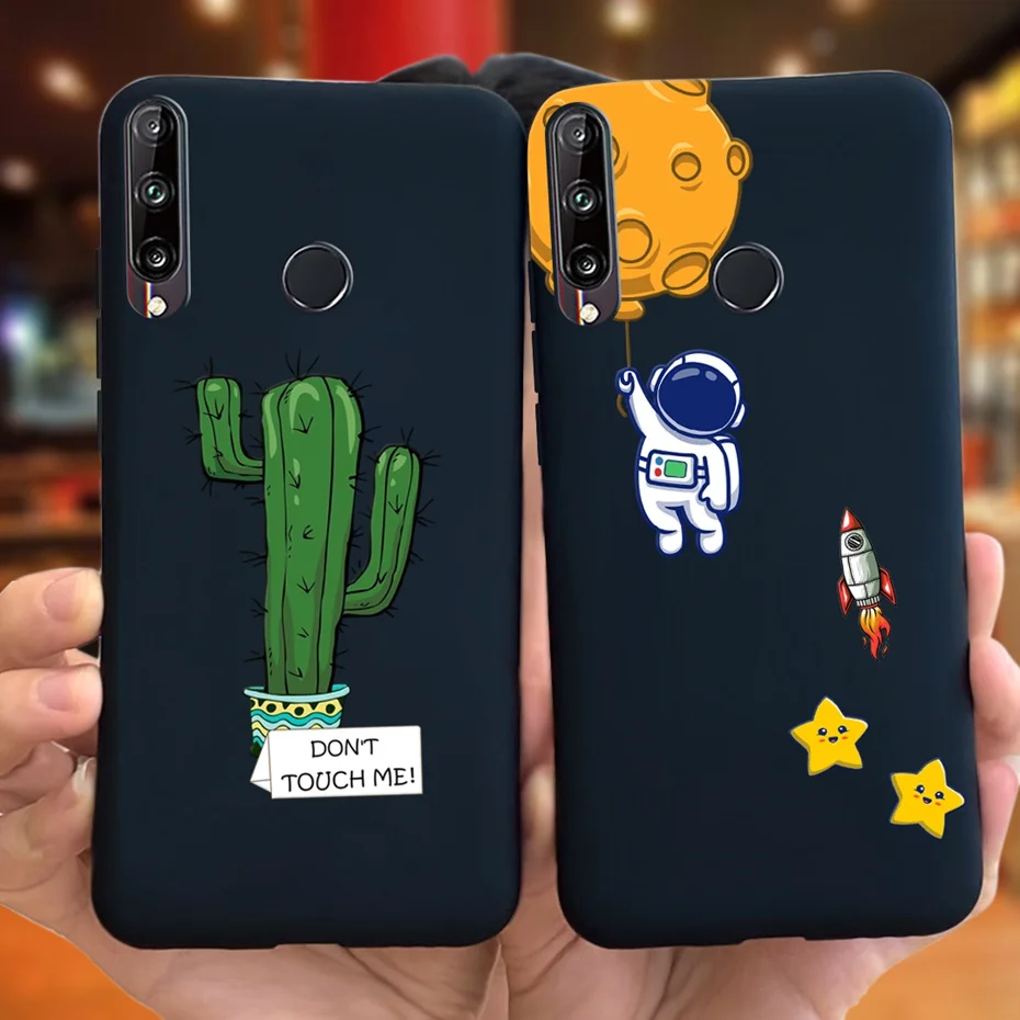 Чехол для Huawei P40 Lite E матовый мягкий чехол из ТПУ с мультяшным рисунком