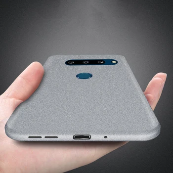 Перейти на Алиэкспресс и купить Чехлы YISHANGOU для LG G8X ThinQ G8 G5 G6 G7 V30 V40 K40, тонкий мягкий силиконовый песчаник, Матовый ультратонкий чехол из ТПУ с двумя камерами