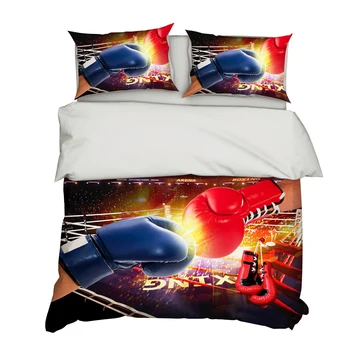 

3D Sports Bedding Set Printed Polyester Pillowcase Duvet Cover Sets 3pcs Home Textile Family Bed Sets