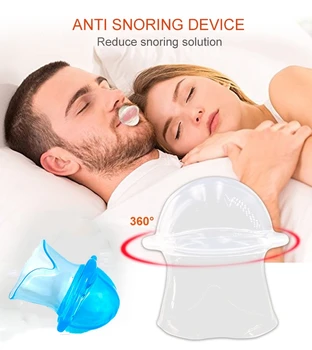 

Health Care Silicone Anti Snoring Tongue Retaining Device Snore Solution Sleep Breathing Apnea Night Guard Aid Stop Snore Sleeve