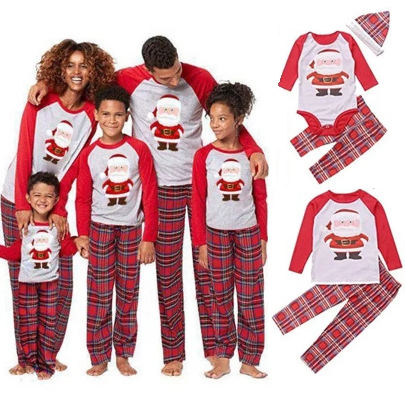 

Christmas Family Matching Outfits Snowman Pajamas Set Father Mother Kid Baby Sleepwear Xmas Mommy and Me Pj's Clothes Tops+Pants