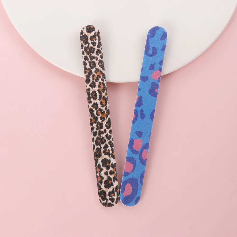 

Durable Double Sided Nail Files Durable Flower Pattern Sanding Buffer Nail Art Manicure Tools Random Color