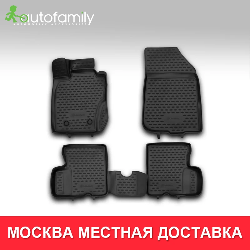 Коврики 3D в салон For RENAULT Duster 4WD, 2011-, 4 шт.(полиуретан