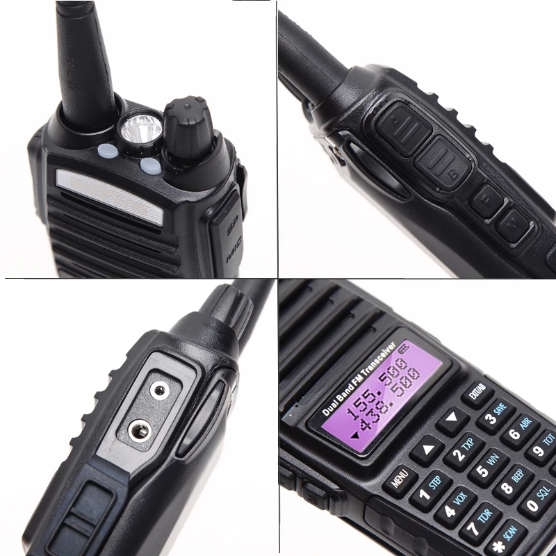 BaoFeng UV-82T трехдиапазонный 136-174/220-260/400-520 МГц 2 шт антенны 2-PTT Amatuer Ham портативная рация