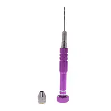 New Colorful Drill Bit Aluminum Case Hand Drill + 10pcs Twist Drills Models Tool