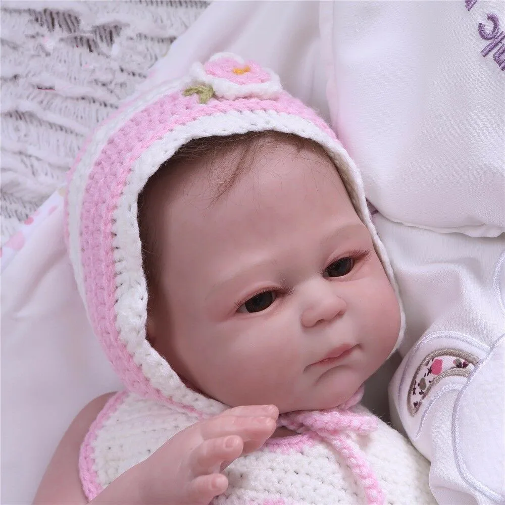 Виниловые силиконовые куклы для новорожденных на ощупь купания интерактивные