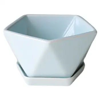 

1pc Flowerpot Geometric Creative Pentagon Flower Pot Plant Pot Succulent Container for Flower And Grass Home Decoration