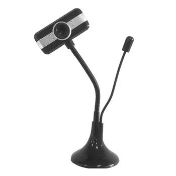 

Swivel Hose Computer Peripherals 640x480P With Microphone Home Office HD Webcam For PC Manual Portable 360 Degree Rotation