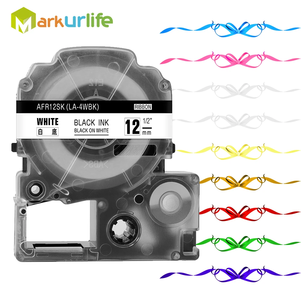 1 упаковка атласная лента 12 мм для Epson SFR12BK SFR12PK SFR12KZ SFR12NZ SFR12GZ SFR12RZ SS12KW | Компьютеры и