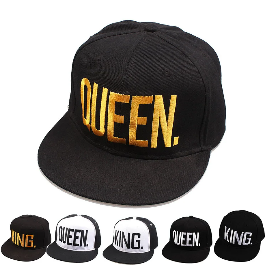 

Fashion new King Queen letter embroidery couple hip-hop hat men and women creative baseball cap outdoor sports sunshade hat