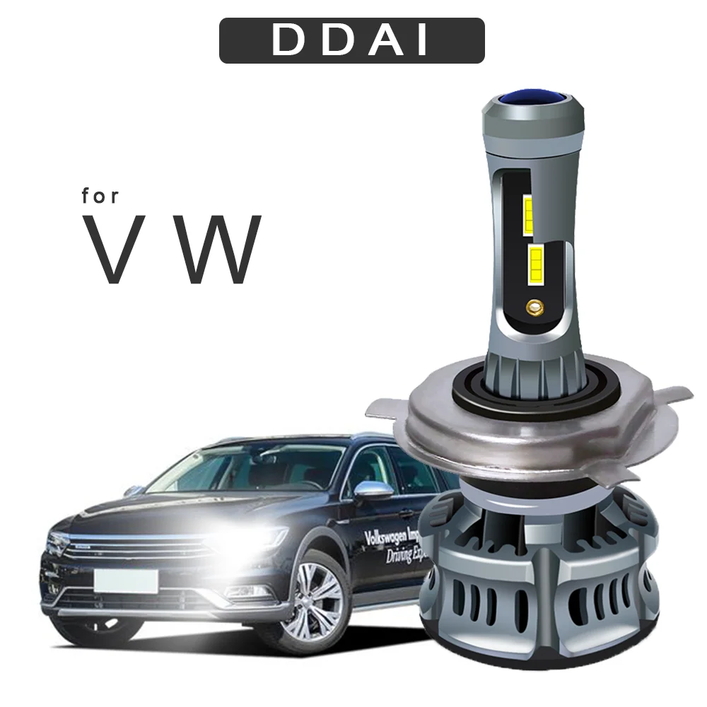 DDAI супер яркая Автомобильная csp led H7 Лампа для vw JETTA BORA GOLF Аксессуары автомобилей H4