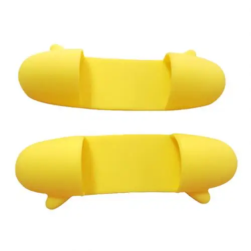 1 Pair Mini Silicone Heat Insulated Finger Clip Bowl Dish Plate Clamp Holder Non-slip Gripper Pot Holder - Цвет: Цвет: желтый