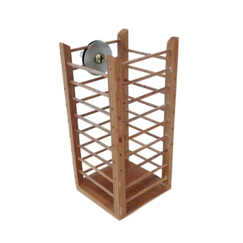 

High quality Bamboo Bird Parrot Feeder Fruit Vegetable Holder Cage Hanging Basket Container