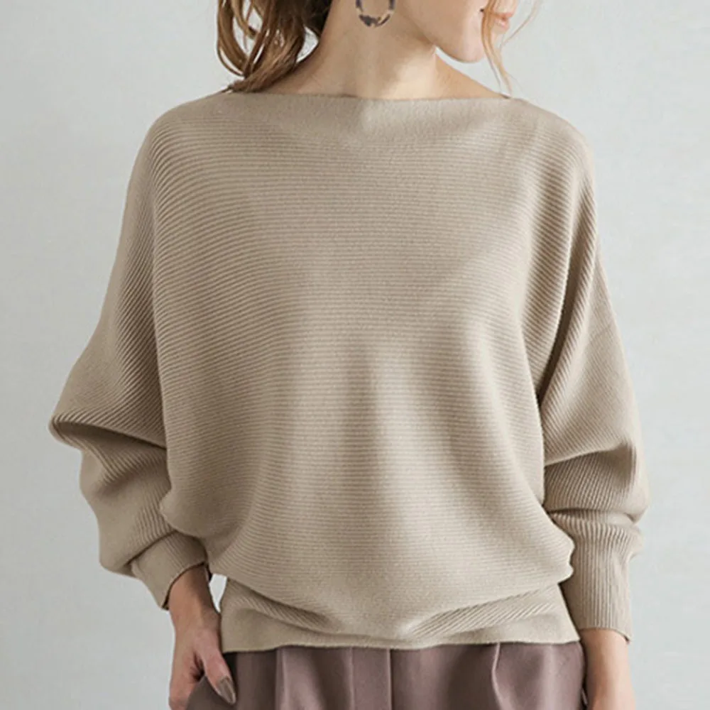 

2020 Spring Pullovers Knitted Sweaters Primer Shirt Long Sleeve Japanese Korean Oversize Elegant Sweater Wear Minimalist Style