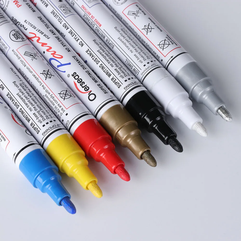 Colorful-Waterproof-Pen-Car-Tyre-Tire-Tread-CD-Metal-Permanent-Paint-markers-Graffiti-Oily-Marker-Pen (3)