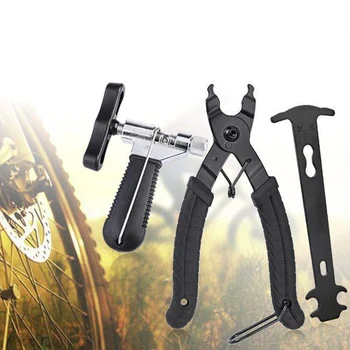 

Bicycle Magic Buckle Removal Pliers Chain Installation Clamp Mountain Bike - Chain Dechainer/Chain Cutter/Measuring Ruler