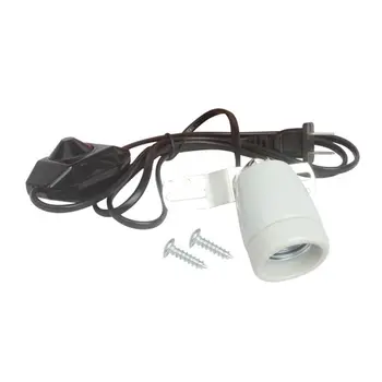 

Desk Clip Lamp Holder Flexible Gooseneck E26 E27 Socket with On/Off Switch