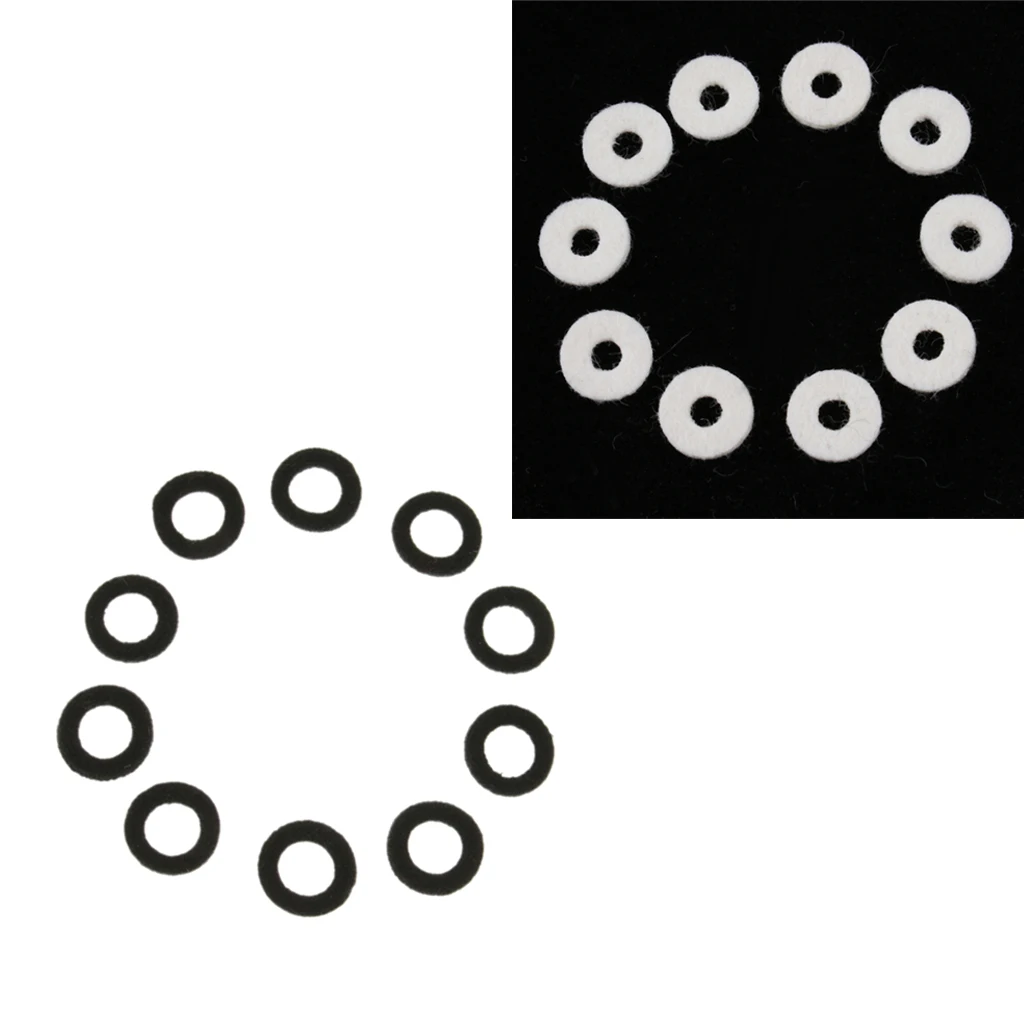 20 Pieces Wool Felt Trumpets Replacement Washers for Trumpeter DIY