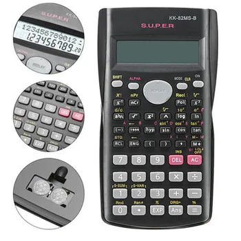 

10pcs Scientific Calculator Handheld Portable School Calculatrice Scientific Multifunctional Calculator Battery for Mathematics