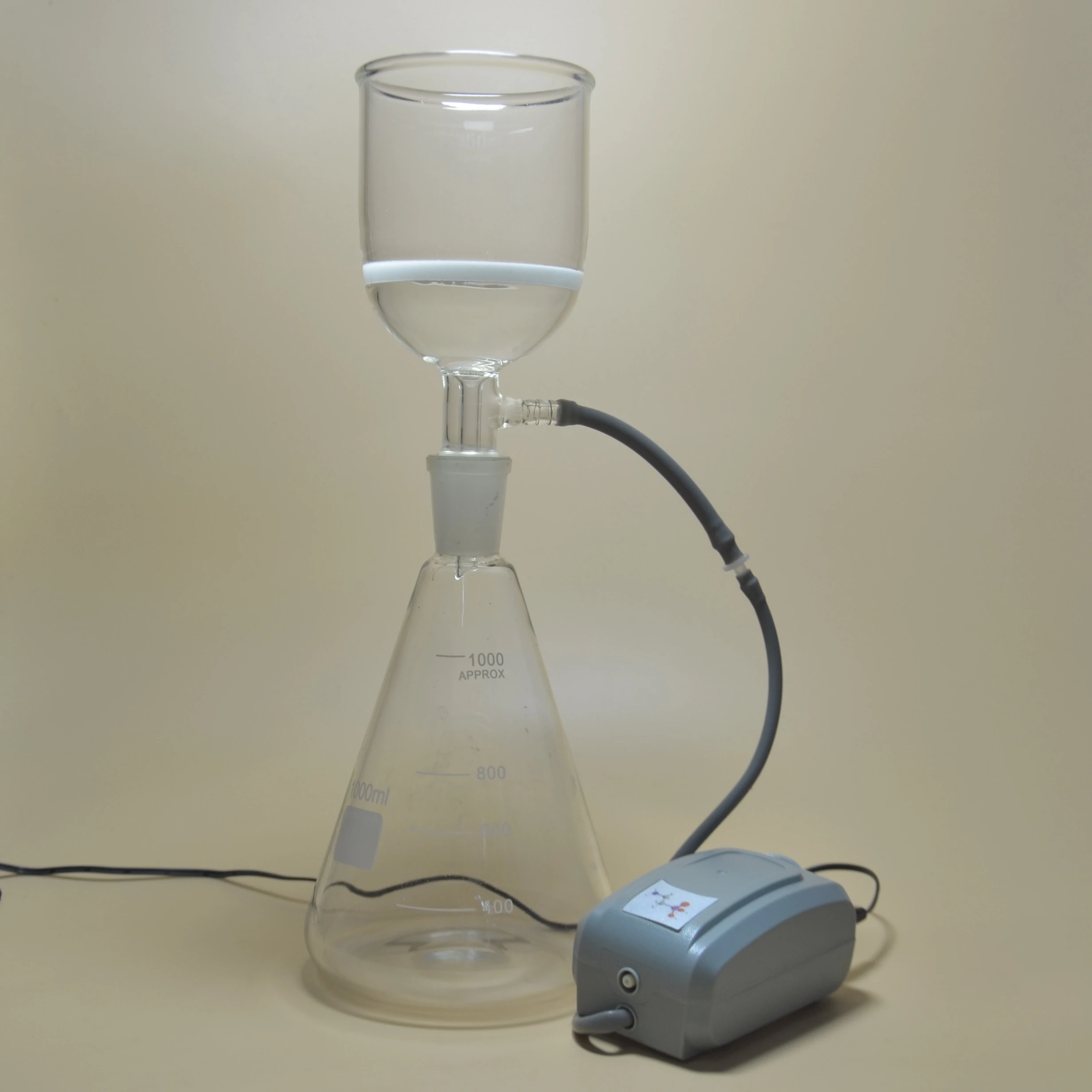 Laboratory filter glassware kit with the Pump