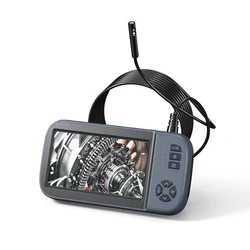 Endoscope industriel à double objectif IP67, caméra HD 200W, étanche, prise de photos, enregistrement vidéo, boroscope avec 6 LED 