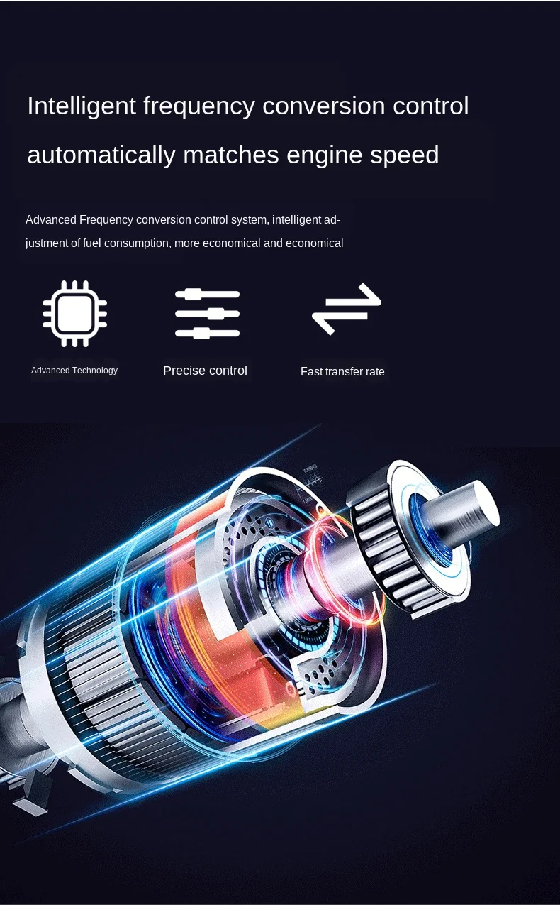 Gerador de Gasolina Portátil ao ar Casa Pequena Mudo Livre Mini Carregamento Portátil 3kw Conversão Freqüência 24v 220v Renovação da Casa