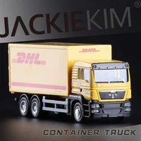 Simulation Exquisite Diecasts & Toy Vehicles Commercial Container Transport Truck RMZ city 1:64 Alloy Car Model Christmas Gifts 1