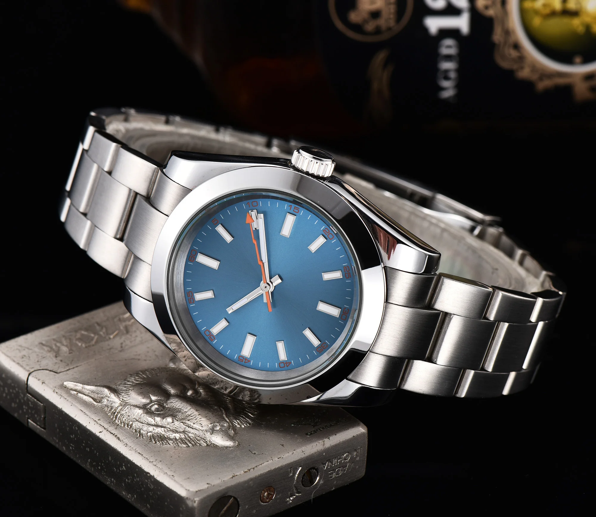

automatic mechanical watch watch men Luminous waterproof 316L Solid stainless steel 40MM LLS888z