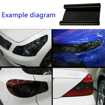 

Car Lights Film Decorative 30*100cm DIY Fog Tail Head Lamp Black Tint Vinyl Wrap Car-Styling Rear Lamp Tinting Film