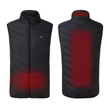 Motorcycle Bicycles Heating Vest Outdoor Sports Fishing Graphene Electric Heated Vests USB Safety Intelligent Thermostat