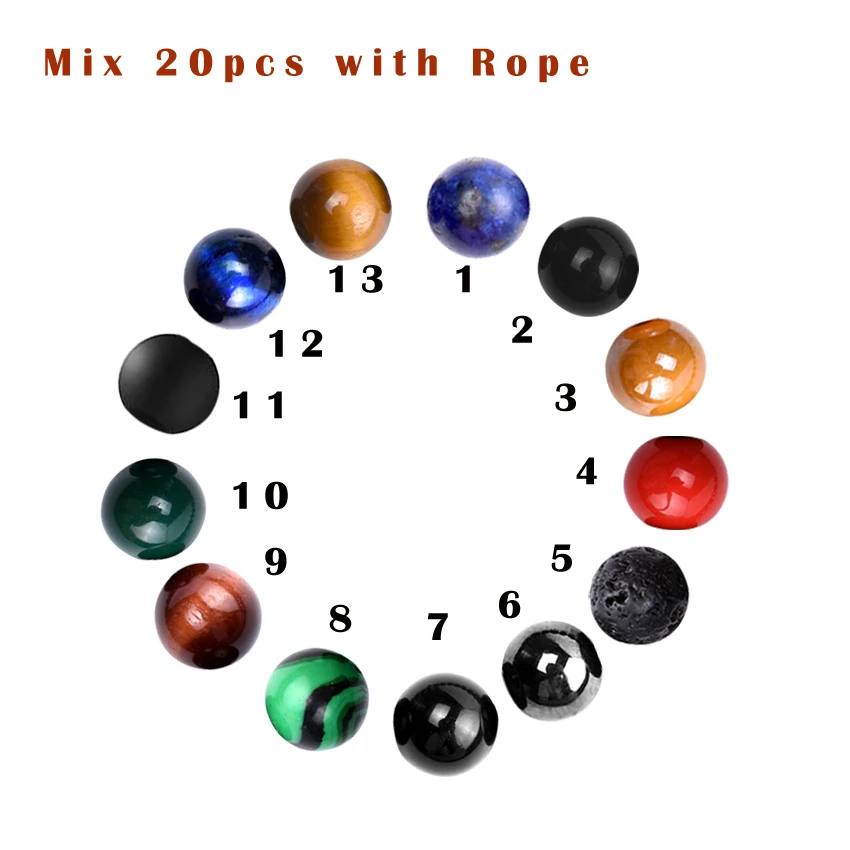 

EBUTY Natural Black Lava Hematite Tiger Eye Beads Bracelets Men for Magnetic Health Protection Women Jewelry 10mm