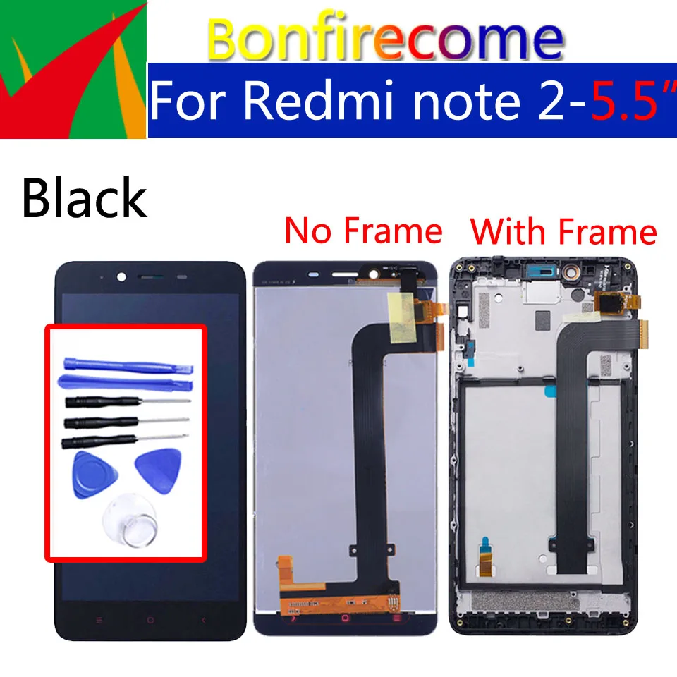 5 &quotОригинальный ЖК-дисплей для Xiaomi Redmi Note 2 сенсорный экран дигитайзер ЖК-рамка в