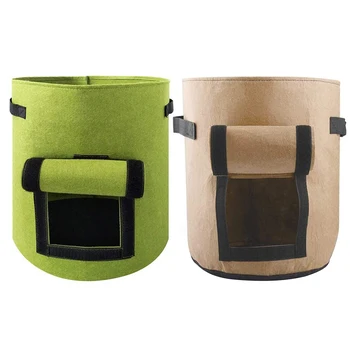 

DIY Potato Grow Bag Eco Friendly Growth Seedling Flower Pot Non-woven Plant Growth Bags Vegetable Planting Seedling Pots