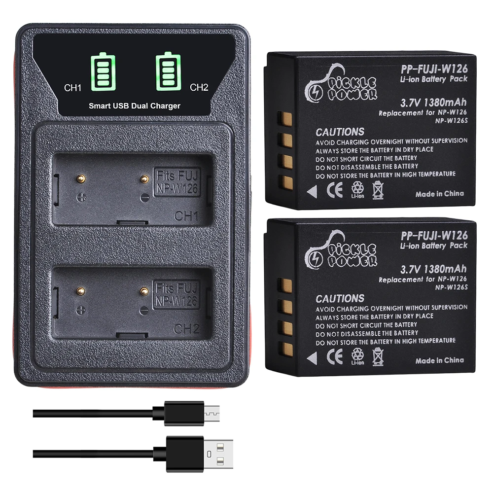 Buy WELBORN NP-W126s Dual Battery And Charger Combo Pack For