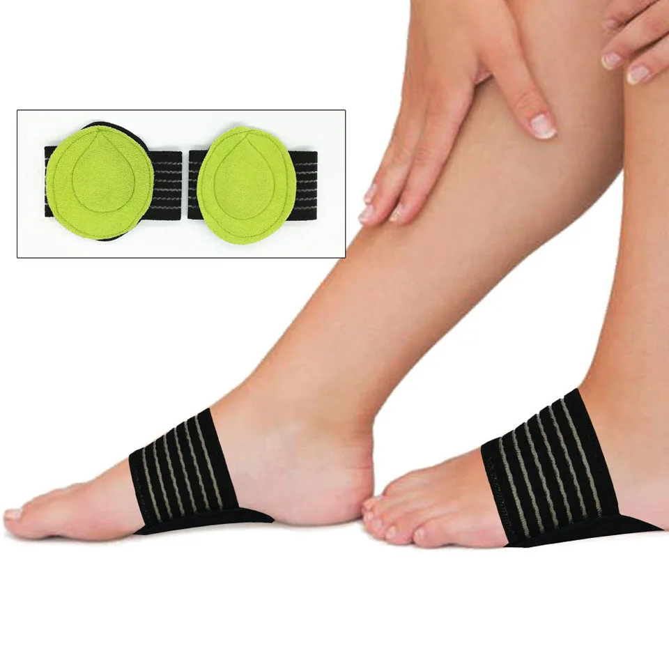 

1 Pair Foot Arch Support Plantar Fasciitis Heel Pain Aid Foot Run-up Pad Feet Cushioned Cushioned Shoes Insole Sports Accessory