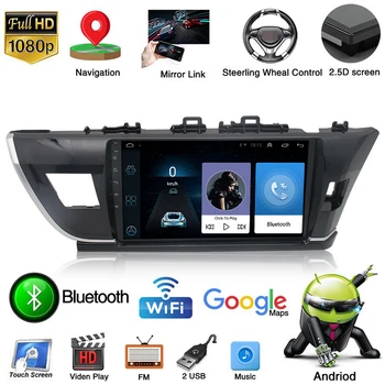 

Autoradio Multimedia Player for Toyota Corolla 2014-2016 2 Din Android9.1 1+16G Car Radio 10" HD Touch Screen Auto Audio Stereo