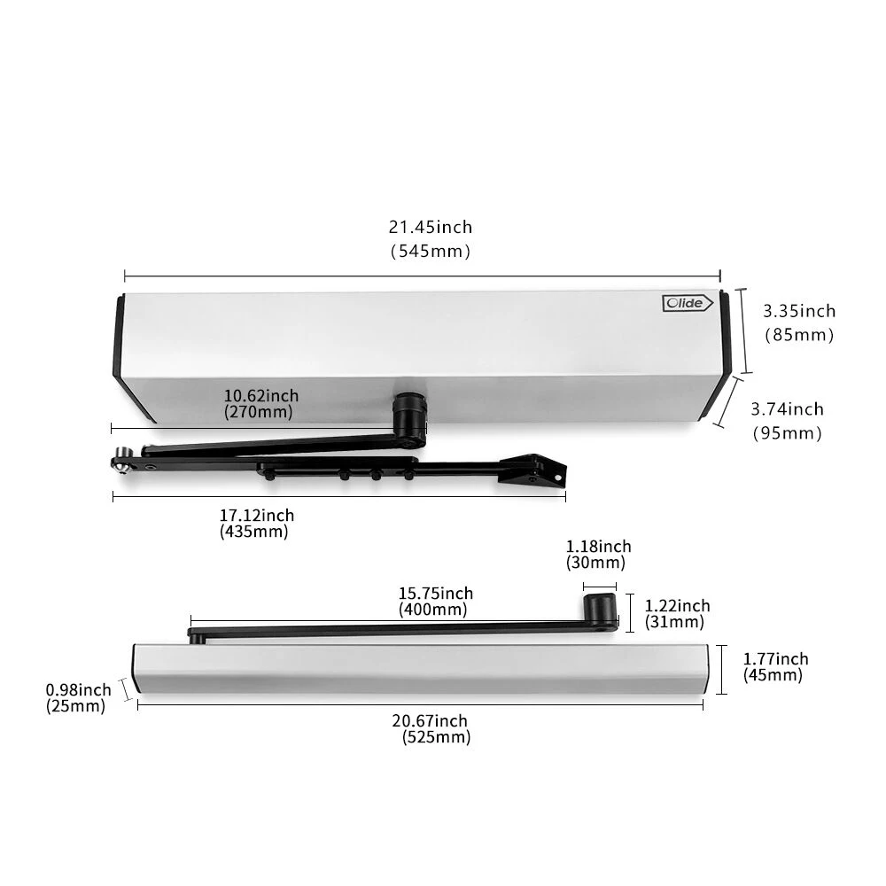 US $588.99 Olide Touchless Sensor Open Automatic Swing DoorPair With 2pcs Wired Square Touchless Wave Sensor Switches