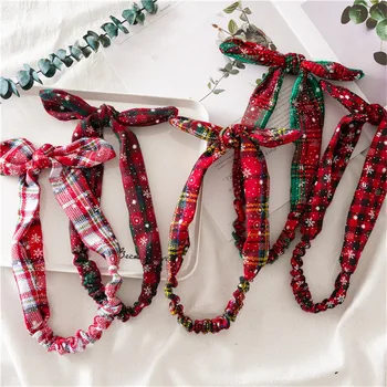 

Navidad 2020 Christmas Gifts Snowflake Headband New Year 2021 Christmas Ornaments Decorations for Girls Garland Headband Decor