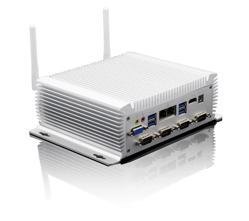 Лучшие продажи Intel Core i5 4200U TDP 15 Вт промышленный ПК бортовой 2 ethernet Мини ПК 6COM HD VGA DDR3L ПК компьютер