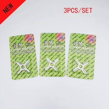 

3 Pieces Meat Grinder Parts #5 Blade Mincer Knife MS-4775250 fit Moulinex HV3/KRUPS F402