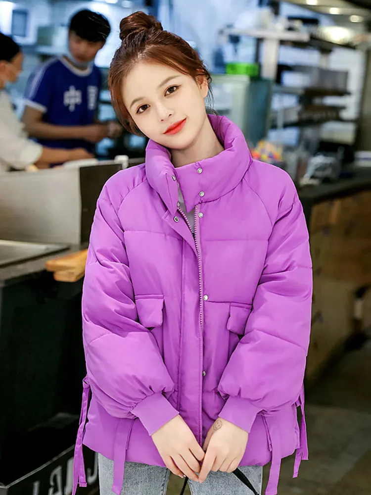 

Cotton-padded Jacket Women 2020 Winter New Korean Short Padded Students Thickened Loose Cotton Ladies Coats and Jackets Elegant